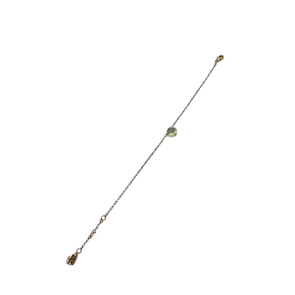 Swarovski Gold Tone Green Crystal Bracelet
